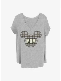 Flash Sale 🔔 Disney Mickey Mouse Mom Holiday Patch 👧 Girls T-Shirt Plus Size 😉