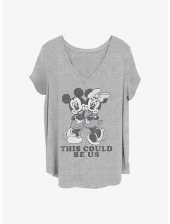 Cheap 😉 Disney Mickey Mouse Could Be Us 👧 Girls T-Shirt Plus Size 👍