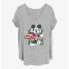 Promo 🎉 Disney Mickey Mouse Vintage Holiday Mickey 👧 Girls T-Shirt Plus Size 👍