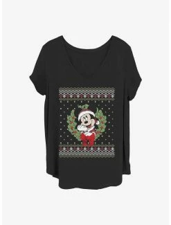 Buy 🎉 Disney Mickey Mouse Mickey Sweater 👧 Girls T-Shirt Plus Size ⭐