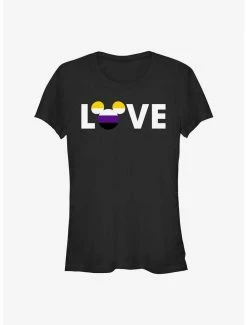 Best Pirce 👍 Disney Mickey Mouse Non-Binary Love Pride T-Shirt 🛒