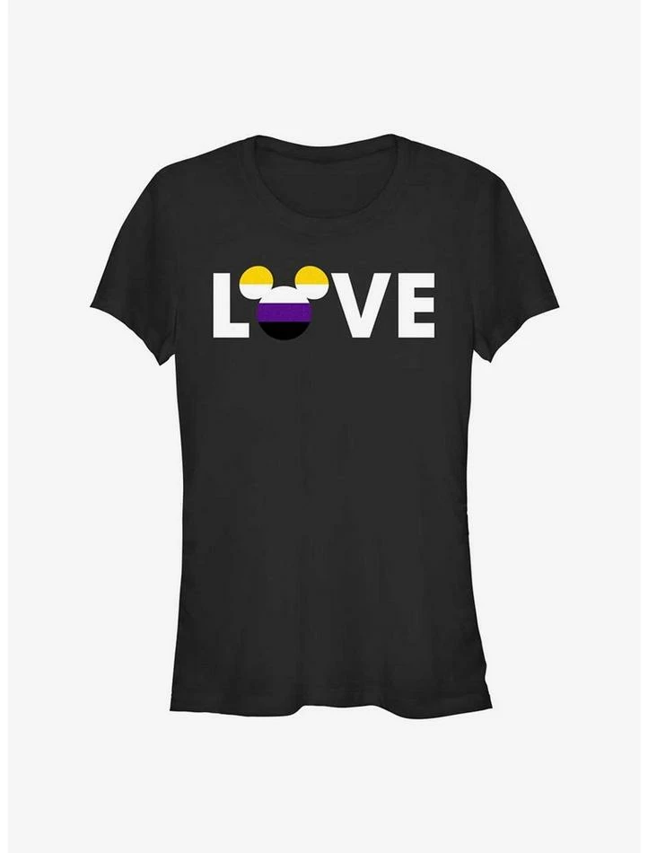 Best Pirce π Disney Mickey Mouse Non-Binary Love Pride T-Shirt π