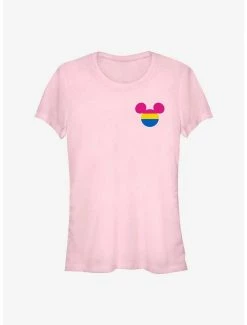 Best Sale 👏 Disney Mickey Mouse Pansexual Badge Pride T-Shirt 🥰