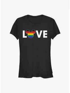 Promo 🛒 Disney Mickey Mouse Rainbow Love Pride T-Shirt 👍