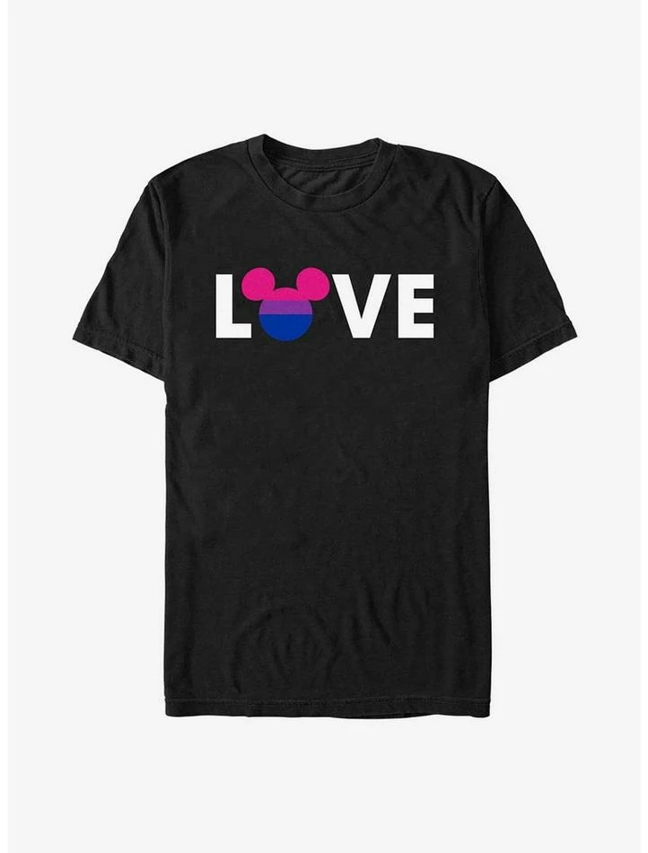 Promo βοΈ Disney Mickey Mouse Bisexual Love Pride T-Shirt βοΈ