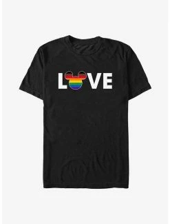 New ❤️ Disney Mickey Mouse Rainbow Love Pride T-Shirt ❤️