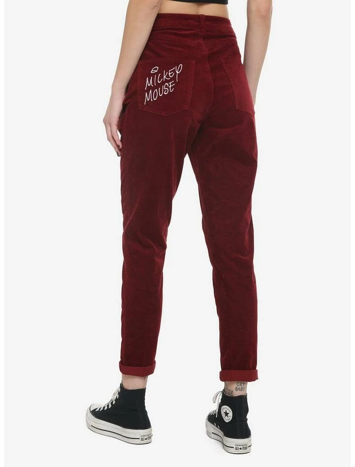 Best reviews of 𧨠Disney Mickey Mouse Embroidered Corduroy Mom Pants β - Image 2