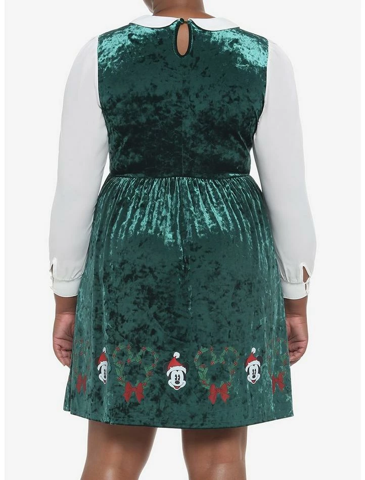 Brand new π Her Universe Disney Holiday Velvet Long-Sleeve π Dress Plus Size π - Image 3