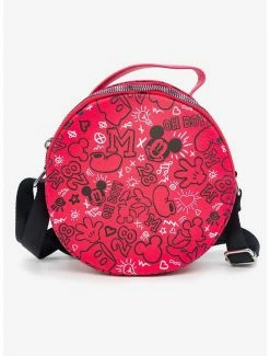 Wholesale 😉 Disney Mickey Mouse Icon Doodles Collage Cross Body Bag 👏