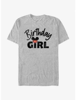 Cheap 💯 Disney Mickey Mouse 🥳 Birthday Girl Mouse Ears T-Shirt 🤩