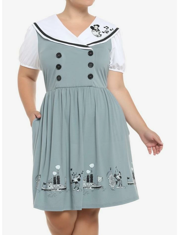 Discount π€© Disney Steamboat Willie Sailor π Dress Plus Size β