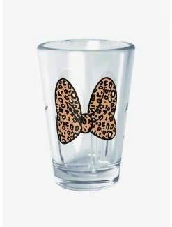 Discount 🛒 Disney Mickey Mouse Animal Print Bow Mini Glass 👍