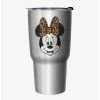 Promo 😉 Disney Mickey Mouse Minnie Leopard Bow Travel Mug 😀