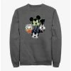 Buy 💯 Disney Mickey Mouse 🎃 Halloween Heads Sweatshirt 👍
