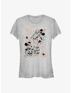 Discount ⌛ Disney Mickey Mouse Feelin' Spooky 👧 Girls T-Shirt 🧨