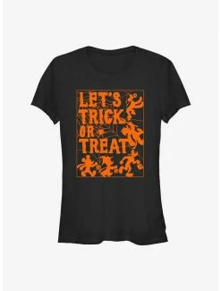Best Pirce 🛒 Disney Mickey Mouse Let's Trick or Treat Spiderweb 👧 Girls T-Shirt 🌟