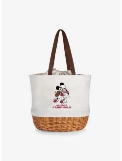 Wholesale ⭐ Disney Mickey Mouse NFL Arizona Cardinals Canvas and Willow Basket Tote 🔥