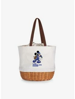 Top 10 ⌛ Disney Mickey Mouse NFL Los Angeles Rams Canvas Willow Basket Tote 🌟
