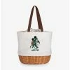 Deals 🧨 Disney Mickey Mouse NFL New York Jets Canvas Willow Basket Tote 🔥