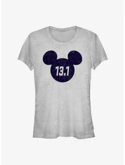Coupon ⌛ Disney Mickey Mouse 13.1 Half Marathon Ears 👧 Girls T-Shirt ⌛