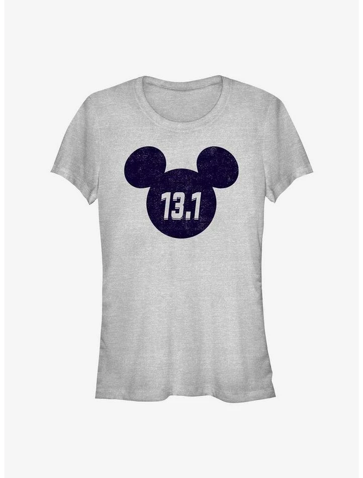 Coupon ⌛ Disney Mickey Mouse 13.1 Half Marathon Ears 👧 Girls T-Shirt ⌛