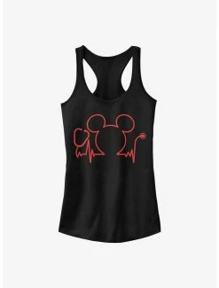 Cheap 💯 Disney Mickey Mouse Nurses Day Heartbeat 👧 Girls Tank ⌛
