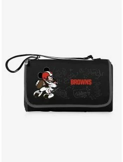 Brand new ๐ Disney Mickey Mouse NFL Cleveland Browns Outdoor Picnic Blanket ๐งจ