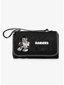 New π― Disney Mickey Mouse NFL Las Vegas Raiders Outdoor Picnic Blanket π₯°