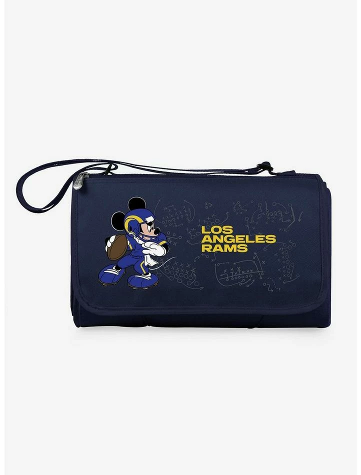 Best Pirce ๐ Disney Mickey Mouse NFL Los Angeles Rams Outdoor Picnic Blanket โจ
