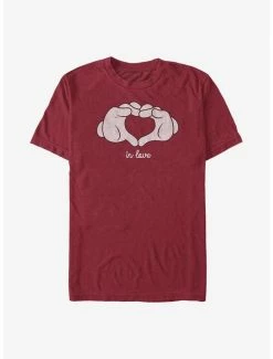 Best deal 🎁 Disney Mickey Mouse Glove Heart T-Shirt 🌟