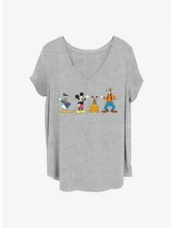 Deals 🧨 Disney Mickey Mouse 4 Friends 👧 Girls T-Shirt Plus Size 🔔