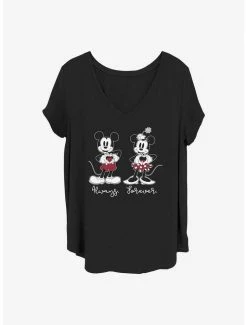 Cheapest 👍 Disney Mickey Mouse Always Forever 👧 Girls T-Shirt Plus Size 😍