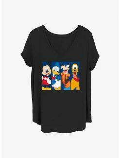 Best Pirce 🎁 Disney Mickey Mouse Bro Time 👧 Girls T-Shirt Plus Size 🔔