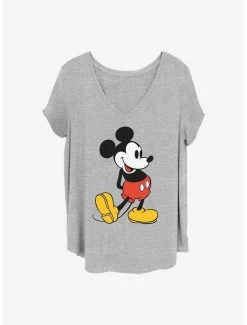 Cheap 🎉 Disney Mickey Mouse Classic Mickey 👧 Girls T-Shirt Plus Size 🔥