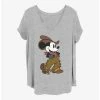 Buy 👍 Disney Mickey Mouse Cowboy Mickey 👧 Girls T-Shirt Plus Size ⭐