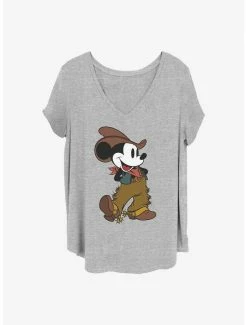 Buy 👍 Disney Mickey Mouse Cowboy Mickey 👧 Girls T-Shirt Plus Size ⭐