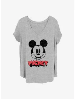 Budget ✔️ Disney Mickey Mouse Heads Up 👧 Girls T-Shirt Plus Size 💯