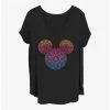 Coupon 🎉 Disney Mickey Mouse Mickey Mandala Fill 👧 Girls T-Shirt Plus Size 👍
