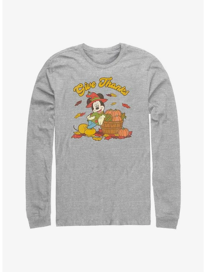 Outlet ๐ Disney Mickey Mouse Thankful Mouse Long-Sleeve T-Shirt โ๏ธ