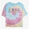 Best Pirce 👏 Disney Mickey Mouse Disney Groupie Tie Dye Crop 👧 Girls T-Shirt 🎉