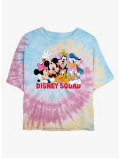 Cheap 🛒 Disney Mickey Mouse Disney Squad Tie Dye Crop 👧 Girls T-Shirt 💯