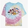 Coupon 🧨 Disney Mickey Mouse Friends Tie Dye Crop 👧 Girls T-Shirt 🎁