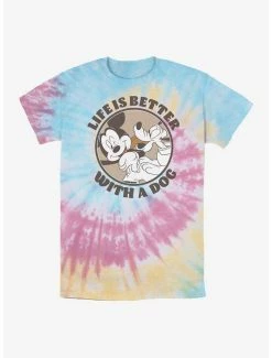 Top 10 🌟 Disney Mickey Mouse 🦮 Dog Life Tie Dye T-Shirt 👏