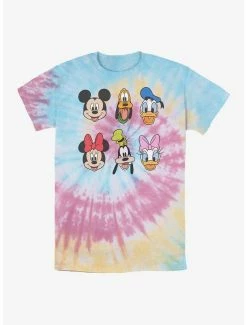 Hot Sale 🤩 Disney Mickey Mouse Friends Faces Tie Dye T-Shirt 🎁