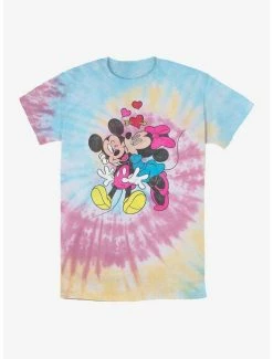 Best Pirce 🔥 Disney Mickey Mouse In Love Tie Dye T-Shirt ✔️