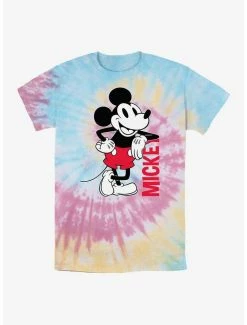 Wholesale 🤩 Disney Mickey Mouse Mickey Leaning Tie Dye T-Shirt ❤️
