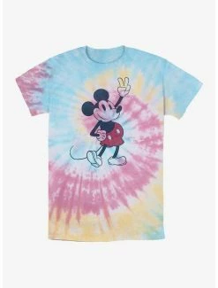 Discount 🧨 Disney Mickey Mouse Peace Mickey Tie Dye T-Shirt ⌛