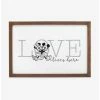 Brand new 🎁 Disney Mickey Mouse Minnie Love Lives Here Wood Wall Decor ❤️
