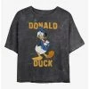 Buy 😍 Disney Mickey Mouse Donald Duck Mineral Wash Crop 👧 Girls T-Shirt 🔔