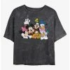 Budget ✨ Disney Mickey Mouse Mickey Group Mineral Wash Crop 👧 Girls T-Shirt 👍